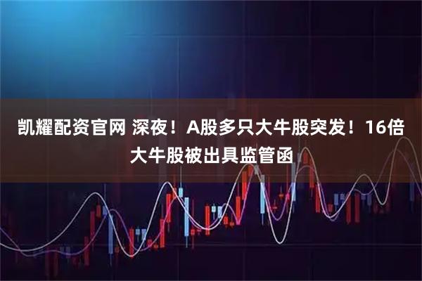 凯耀配资官网 深夜！A股多只大牛股突发！16倍大牛股被出具监管函
