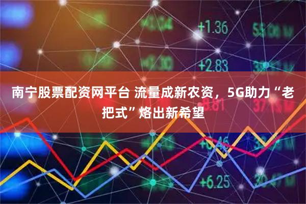 南宁股票配资网平台 流量成新农资，5G助力“老把式”烙出新希望